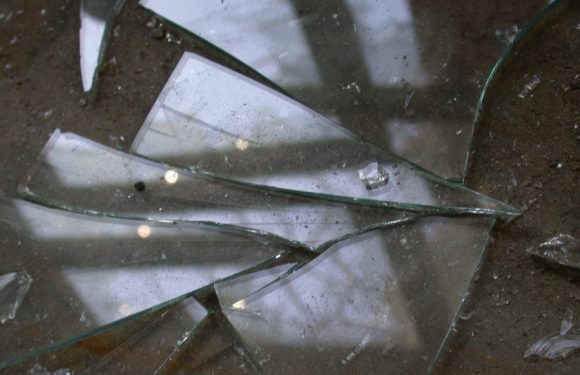 Broken-annealed-glass